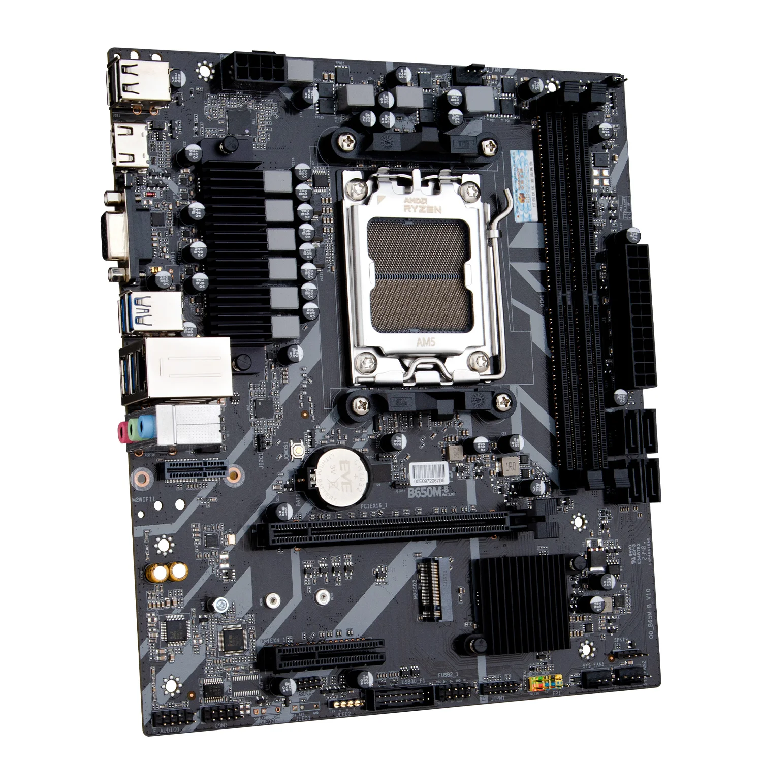 Imagem -04 - Placa-mãe Amd Am5 Suporta Ryzen Série 7000 M.2 Nvme Dual Channel Ddr5 Xepo Ram ru Huananzhi-b650m b