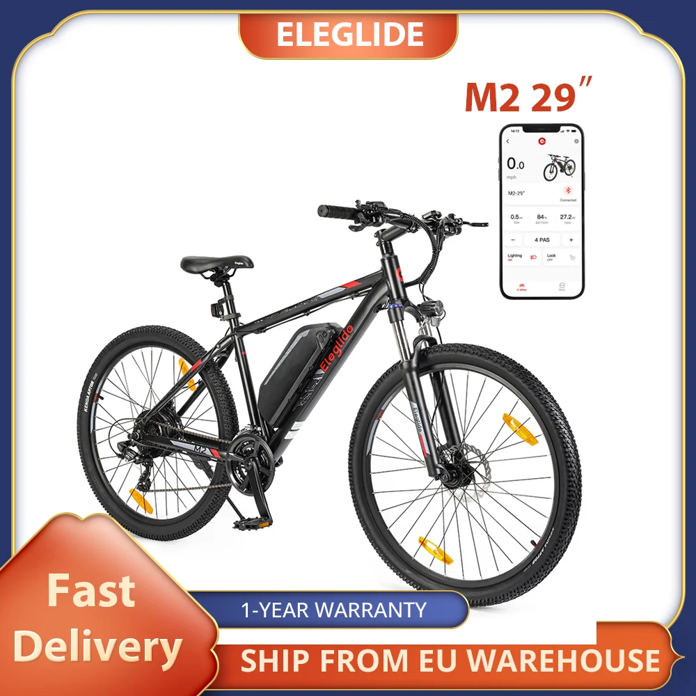 Eleglide M2 Electric Bike 250W Motor 25km/h Speed 36V 15Ah Battery 29