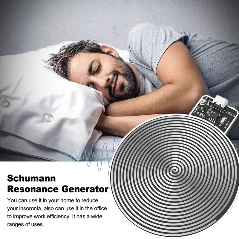 USB Power Supplys 7.8Hz Schumann Waves Ultra-Low Frequency Pulse Generator Sleep Improver Circular Schumann Waves