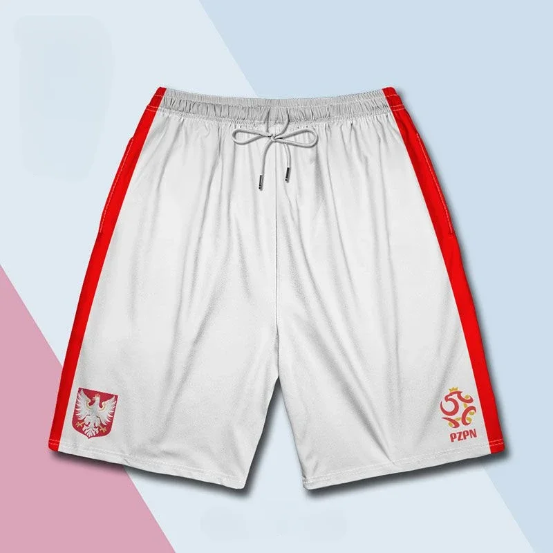 Poland Chile US Soccer National Team Training Shorts Men's Women's 3D Printing Comfortable Casual Breathable Quick Drying