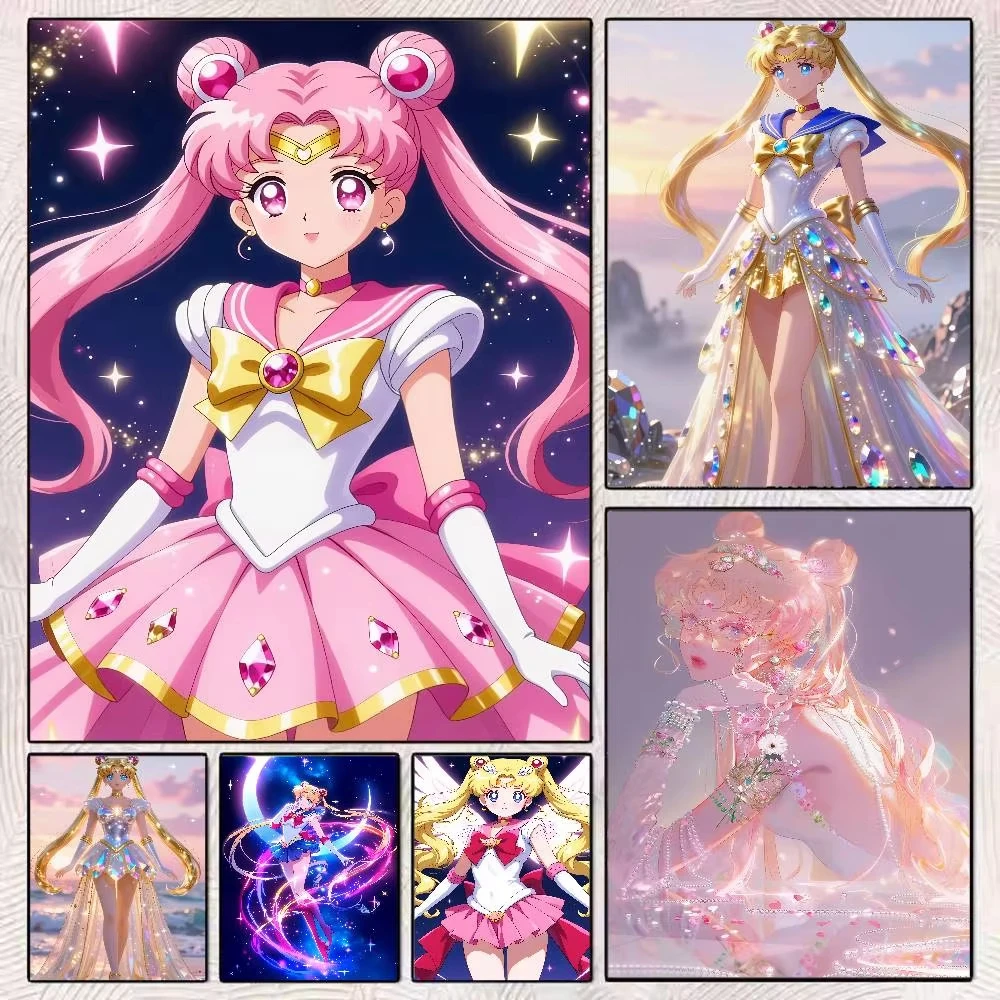 Sailor Moon DIY Japanese Anime Jigsaw Puzzles 500/1000/1200/2000PCS Wall Decor for Living Room Bedroom Perfect Gift No Frame