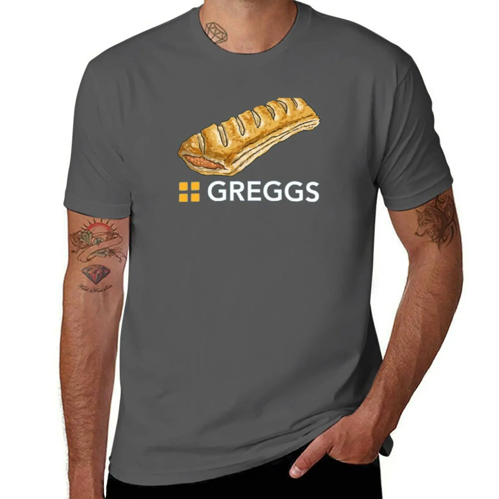 

Greggs T-Shirt t shirt man designer graphic t shirts for man t shirts for man pack white T-Shirt