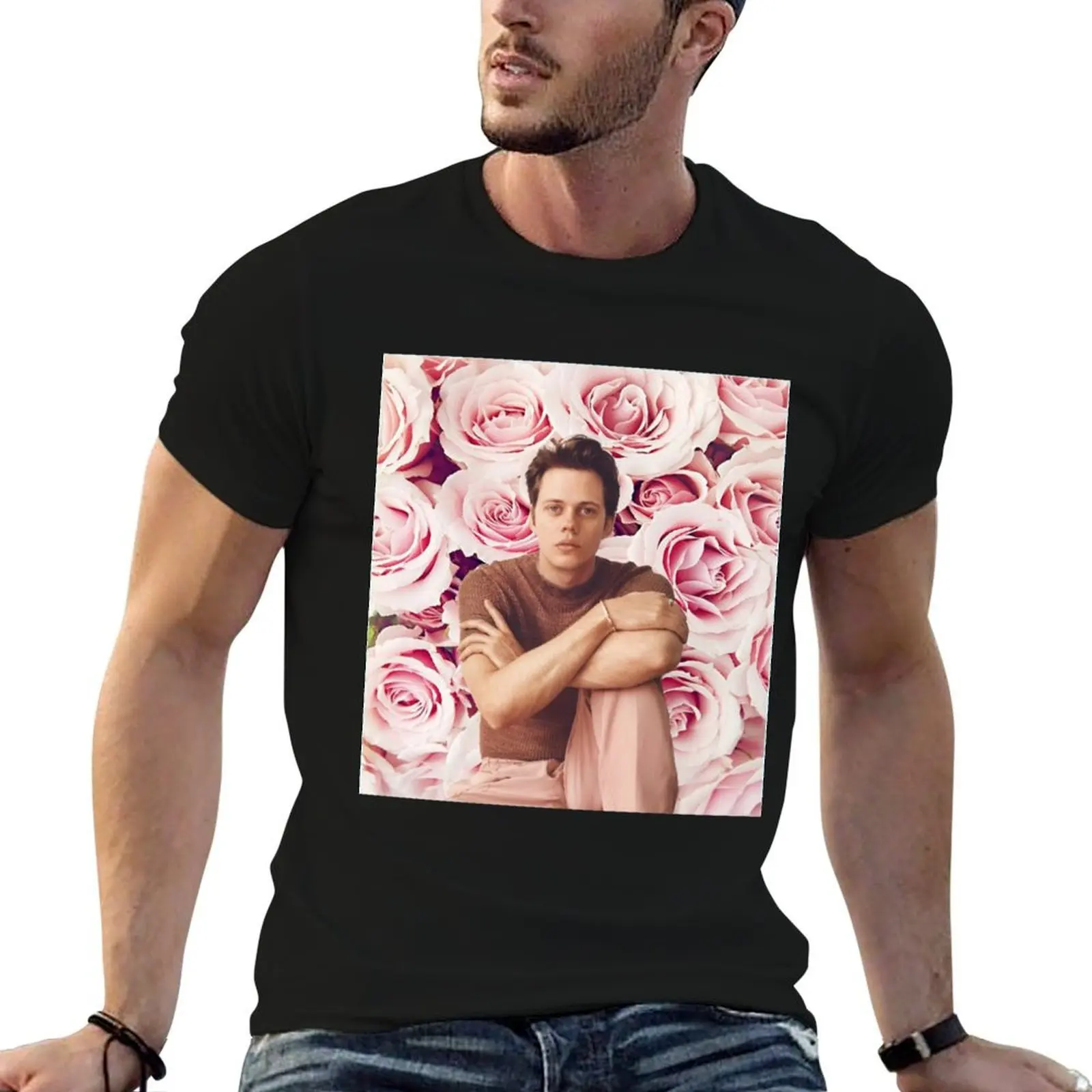 Bill Skarsgard - Flower Prince Series III T-Shirt graphic t shirts vintage graphic tee men t shirts high quality