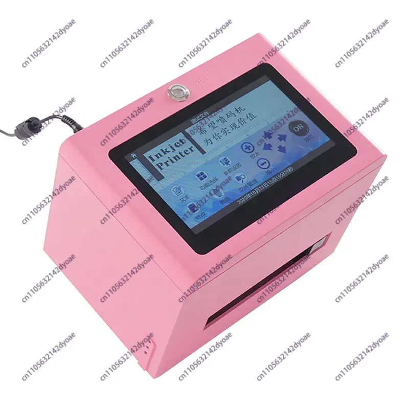 New Continuous Inkjet Coder Batch Number Printer Date Stamp for Plastic Bags/Pet Bottles