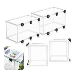 Injured Fish Breeding Incubator Net Hanging Fish Hatchery Isolation Box for Aquarium Accessory Separate isolation Fish Tank M/L