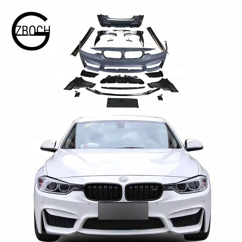 

Body kits For BMWs 3 Series F30 F35 facelift M3 Tips Side Skirt Fenders Grille Front car bumpers Rear car bumpers front lip