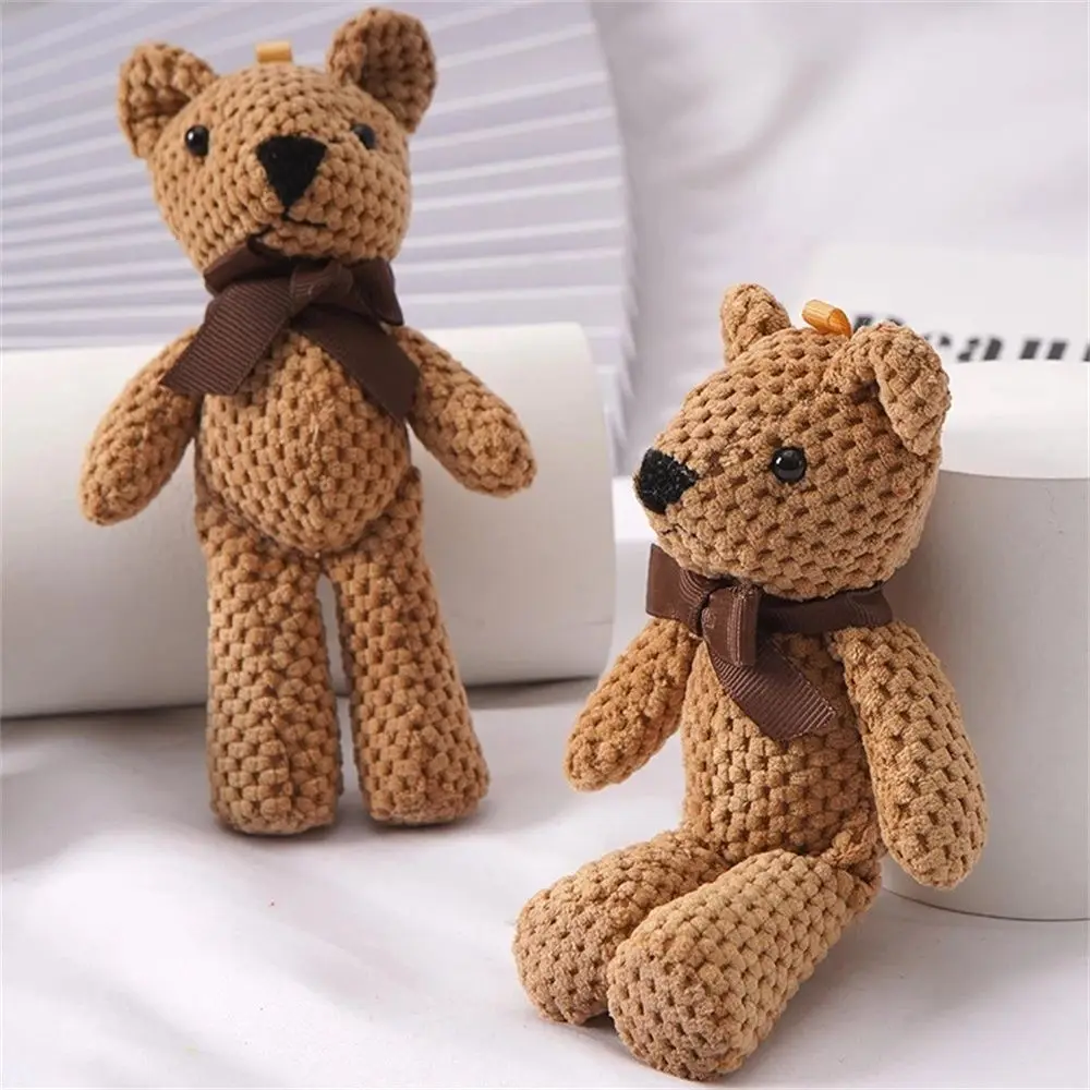 Cute Birthday Gift Key Pendant Toy Decorations Wedding Party Decor Soft Toys Bear Stuffed Toys Bear Plush Toy Stuffed Animals