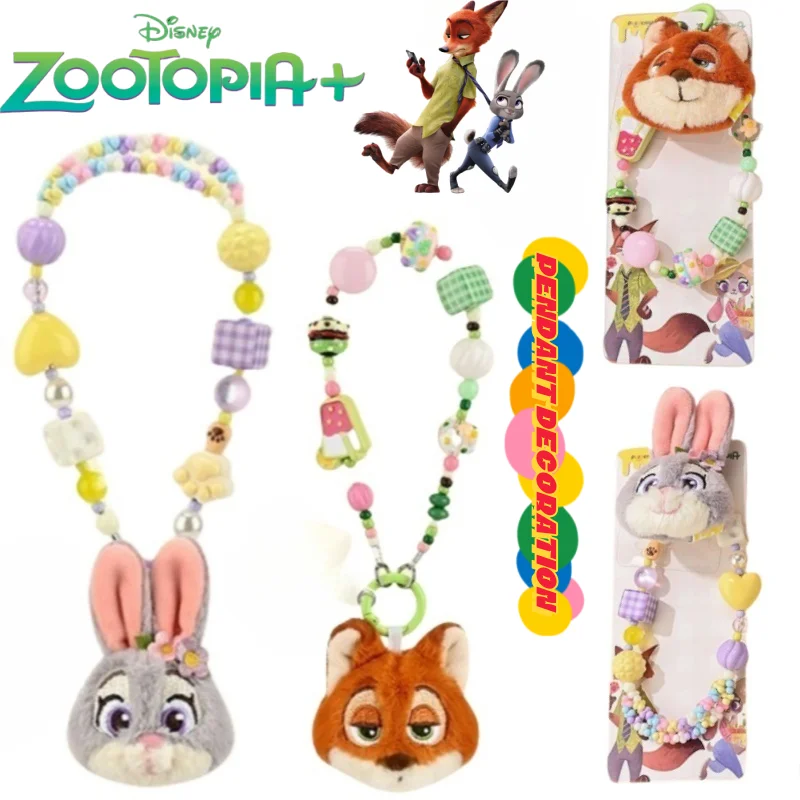 

Disney Zootopia Judy Hopps Nick Wilde anime two-dimensional doll pendant couple high-value mobile phone decoration hanging chain