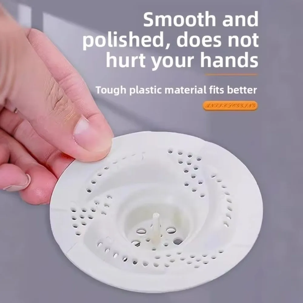 Modern Anti-Clogging Drain Cover Bug Proof Mesh Design Hair Collector Rotating Sink Strainer Household Use Hair Collector