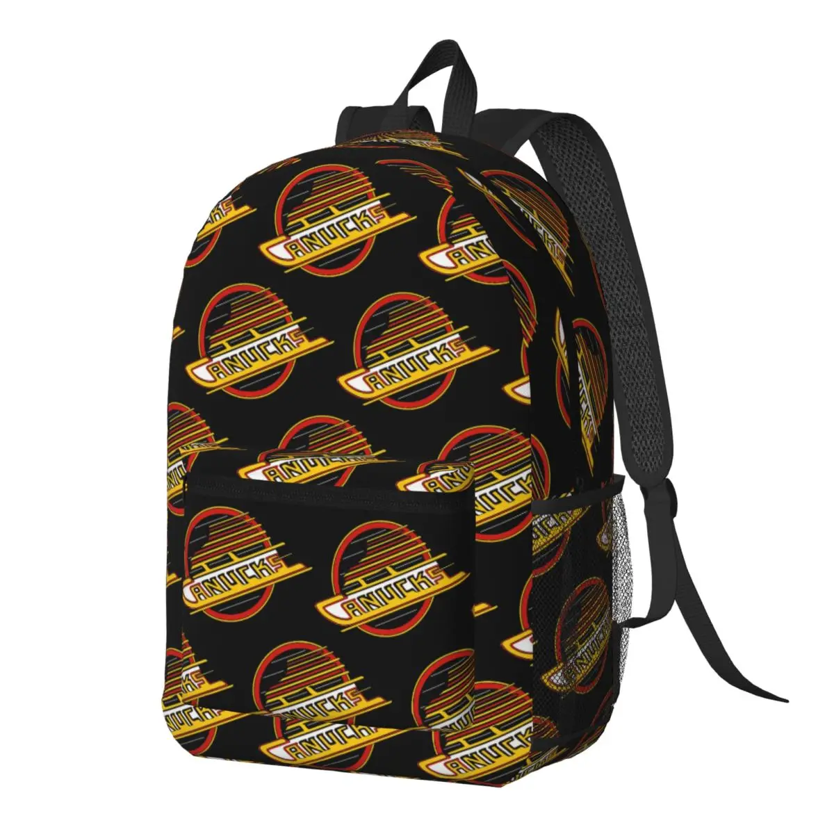 Vancouver Hockey Canucks Skate Backpack Daypack Large Capacity Children BookBag School Bag Shoulder Bags for Men Women