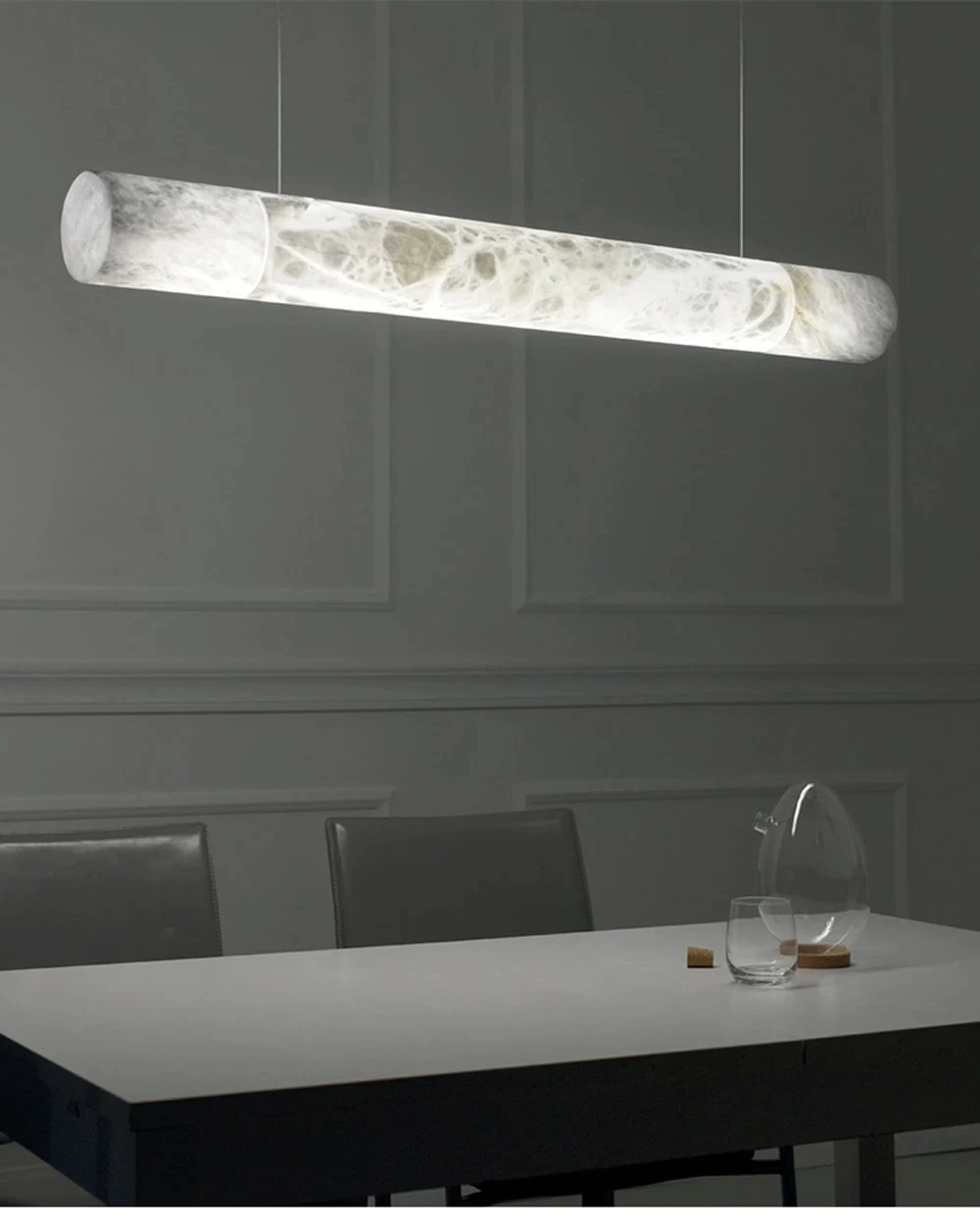 Dimmable LED Marble Art Gold Chrome Ceiling Pendant Lights