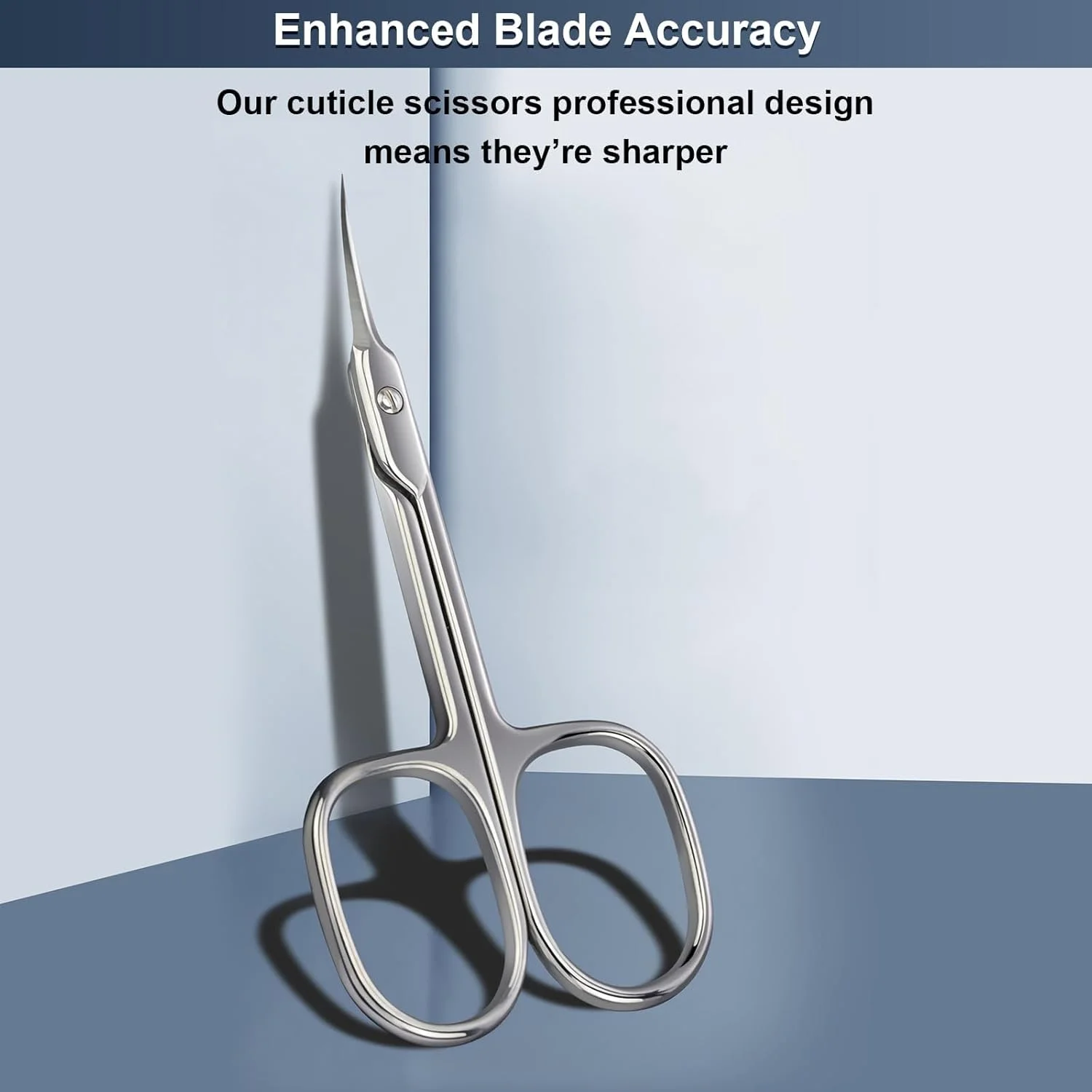 กรรไกรตัดหนังกำพร้าสแตนเลส กำจัดหนังกำพร้าที่ตายแล้ว อุปกรณ์ทำเล็บ กรรไกรตัดหนังกำพร้ามืออาชีพ อุปกรณ์ทำเล็บ