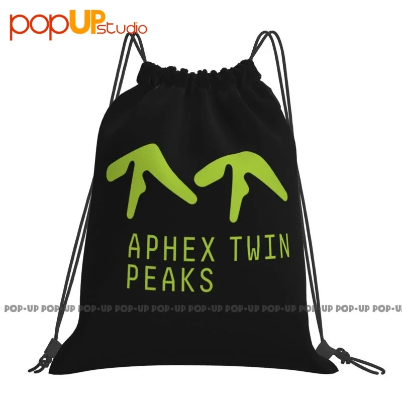 Aphex Twin Peaks Drawstring Bags Gym Bag Vintage Storage Bag