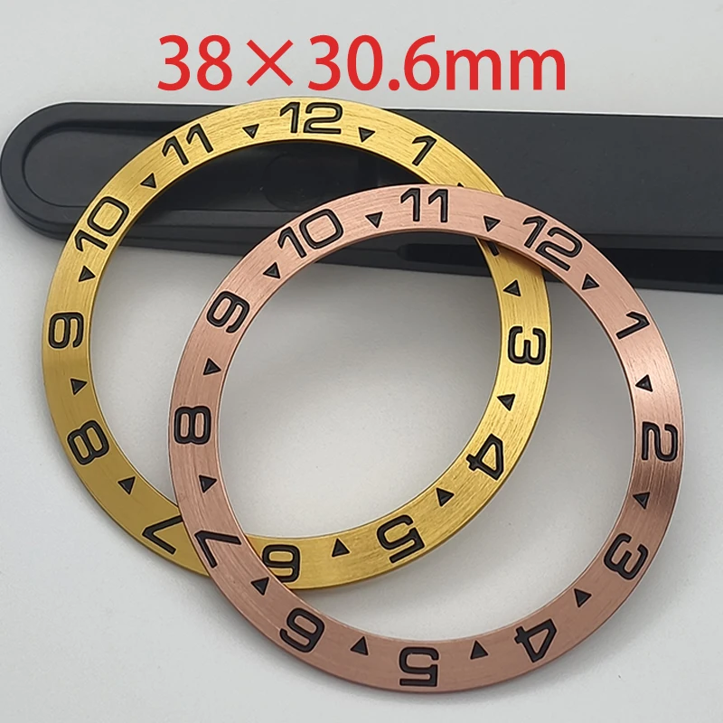 38mm Curved Aluminum Watch Bezel Insert Ring For SUB SKX007 SKX009 SRPD GMT NH35 NH36 Movement Watch Replace Part