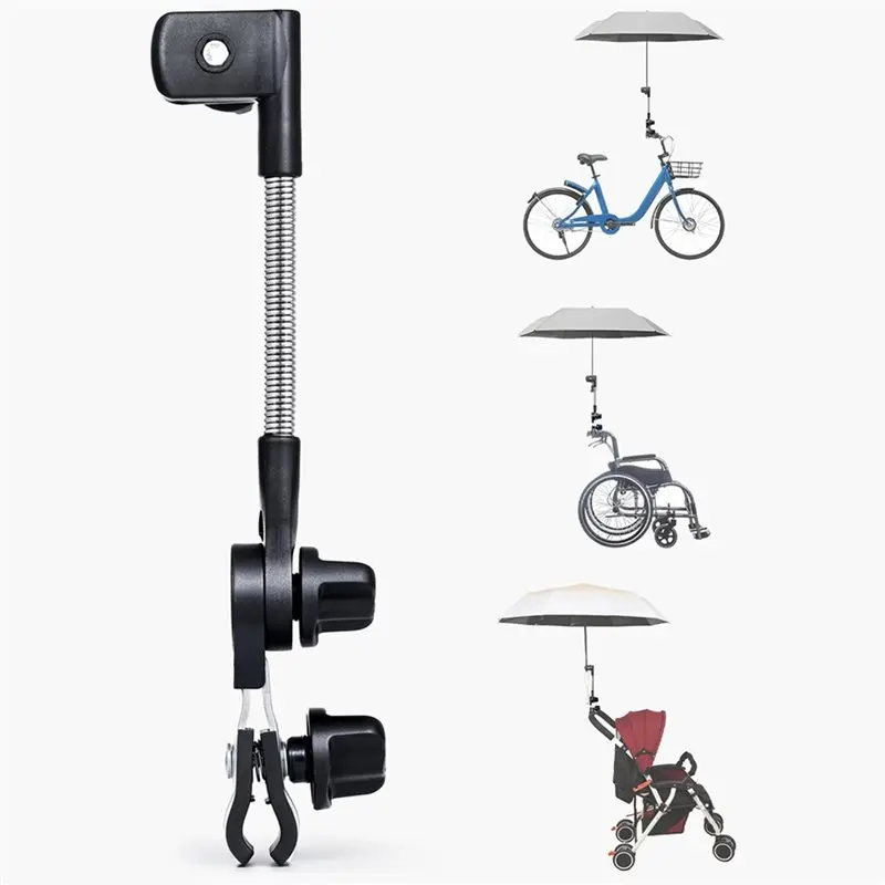 B78B-Eary Adjustable Umbrella Mount Stand Foldable Umbrella UV Sun Protection Baby Stroller Accessory Umbrella Holder