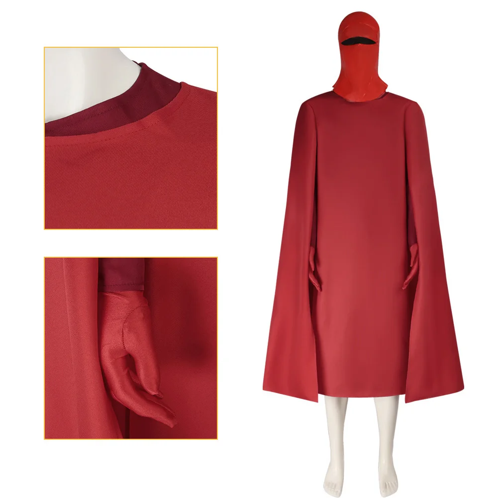 الحرس الملكي تأثيري الإمبراطور الأحمر زي فيلم معركة الفضاء تمويه دور اللعب الحرس الأحمر ملابس هالوين كرنفال الرجال الدعاوى #6