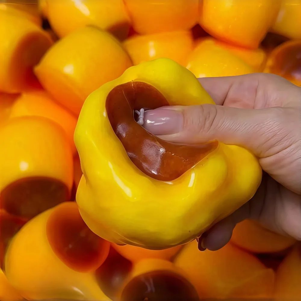 new model Caramel Pudding Block Squeezing Ball Squeezing Toy  Stress Relief Toy Round Block Filled Asmr Adult Stress Relief Toy