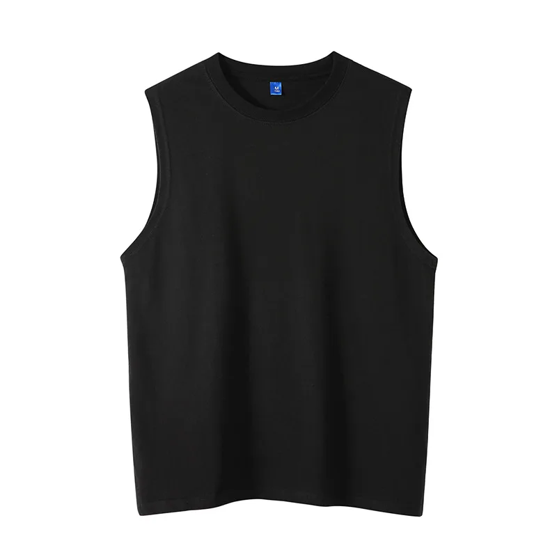 MRMT 2026 Brand New Men's Solid Color Tank Top Casual Men Pure Cotton Round Neck Sleeveless T Shirt Vest Man Tank Tops Tees image 2