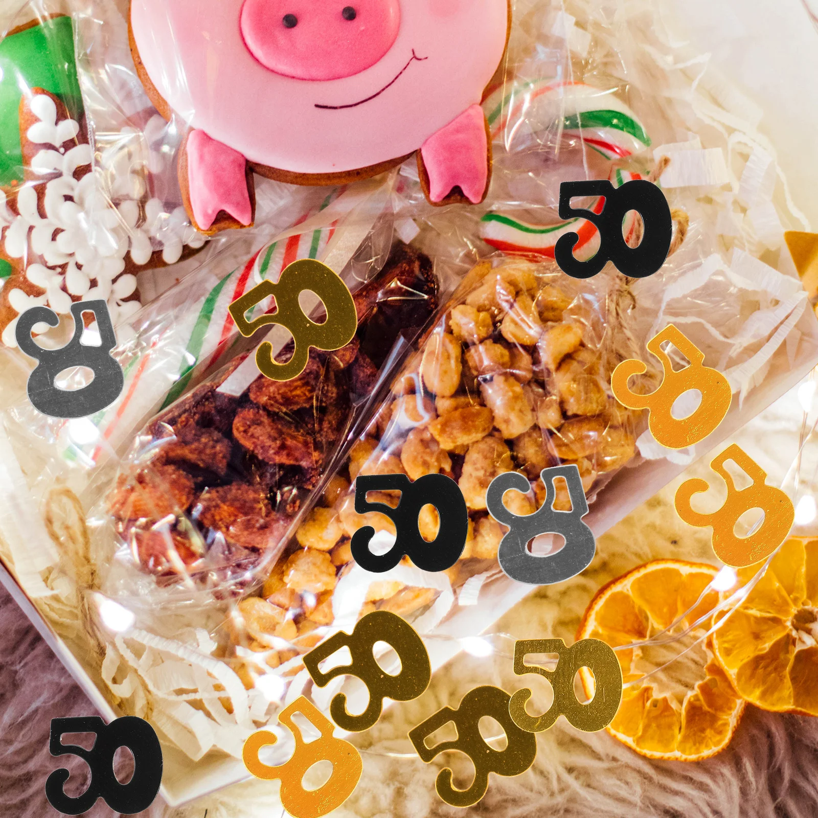 

1200Pcs Number Sequins Confetti Party Supplies Table Decoration Birthday Anniversary Golden Silver Black Celebration Decor