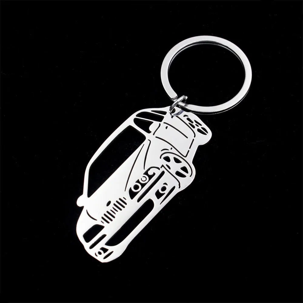 Popular Car Keychain Stainless Steel Car Keyring Key Chain for Men Women Boyfriend Luxury Keyring Jewelry Gift