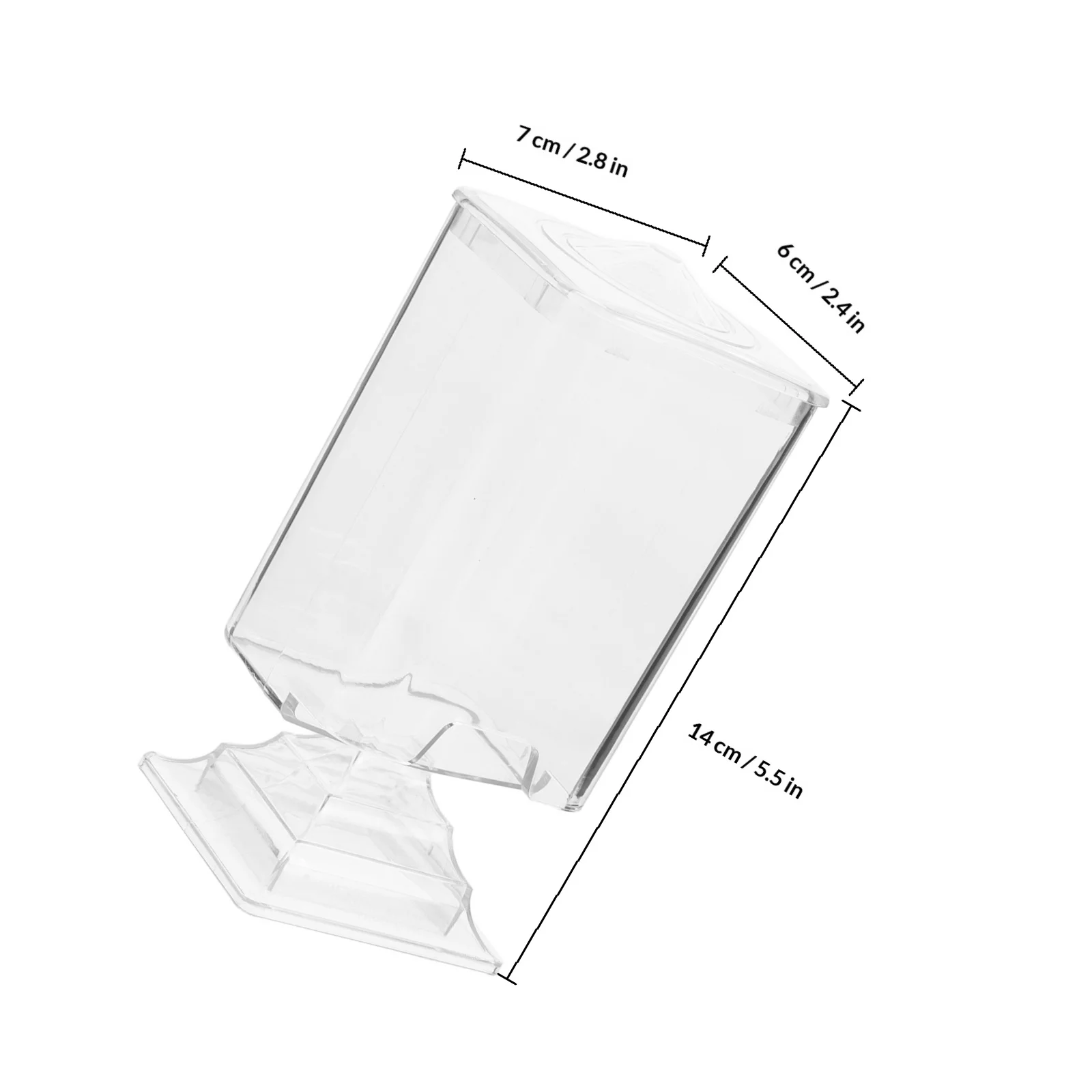 Wattenpad-organizer Transparante hoge standaard Houder voor nageldoekjes Make-up verwijderaar Pads Opbergcontainer voor ijdelheid