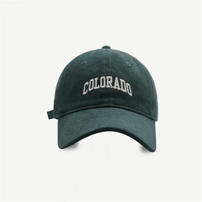 New COLORADO Embroidery Spring Women Lady Girls Baseball Hats All-match Autume Outdoor Boys Baseball Caps 2024 Unisex Travel Hat
