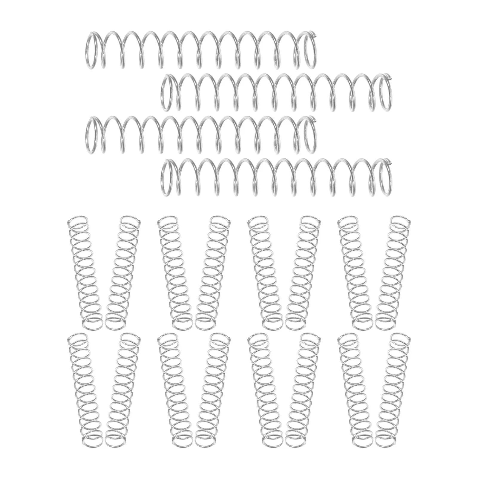 

50Pcs Ballpoint Pen Compression Springs Stainless Steel 04Mm Wire Dia 4Mm Od 25Mm Length Replacement for Click Retractable Gel