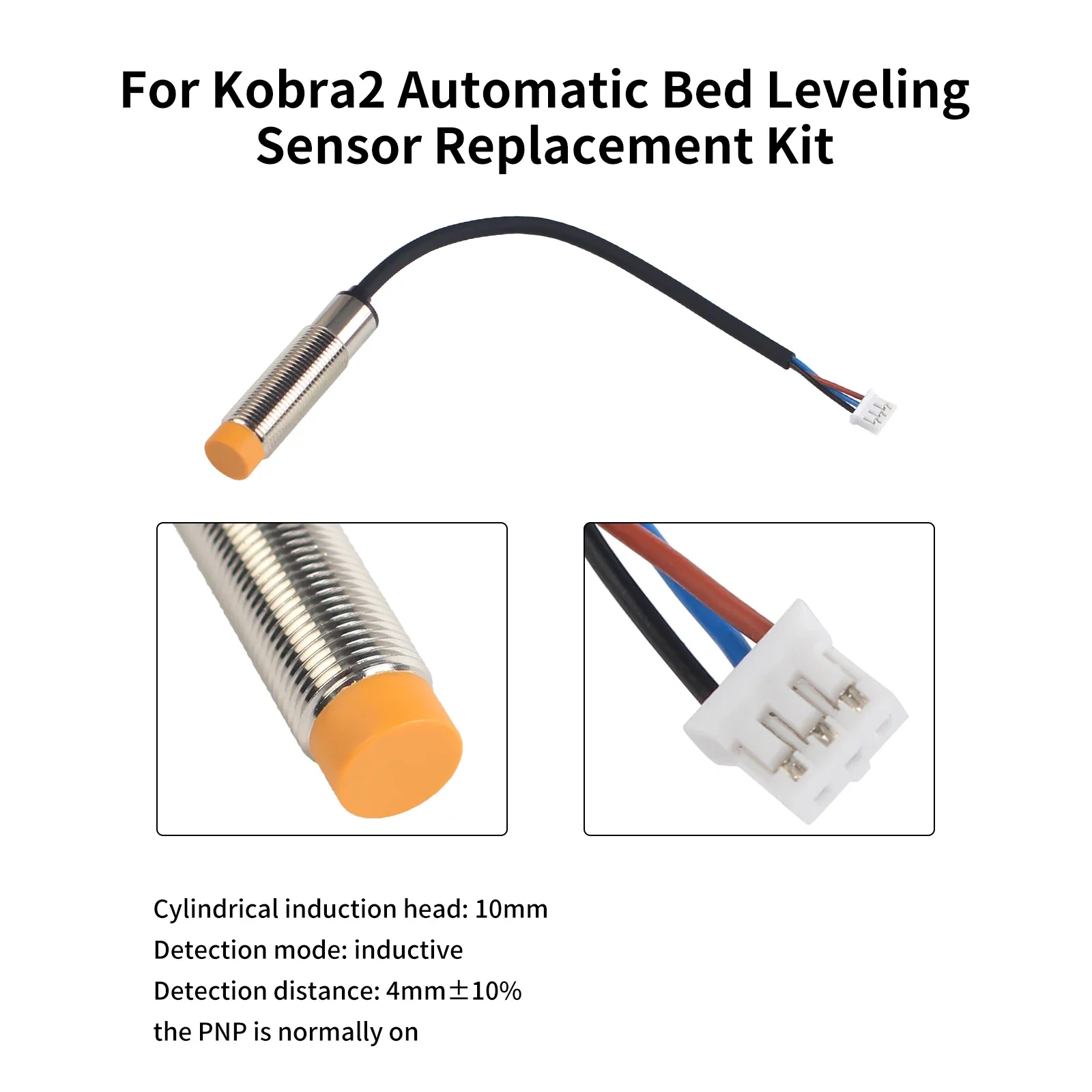 

Индуктивный датчик положения автоматического выравнивания экструдера Kobra 2, высокоточный для 3D-принтера Kobra2, автоматическое выравнивание кровати