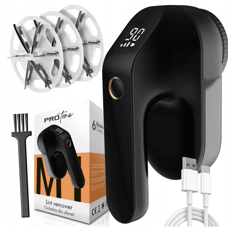 

Перезаряжаемая электрическая машинка для удаления катышков с цифровым дисплеем для одежды и мебели