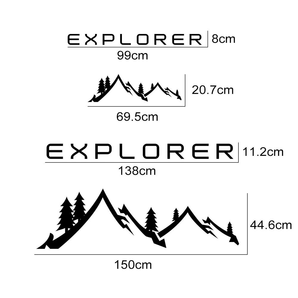 Car Stickers Mountain Motorhome Graphics Vinyl Decals For Fiat Ducato Peugeot Boxer Citroen Jumper Camper Van Tuning Accessories view 5