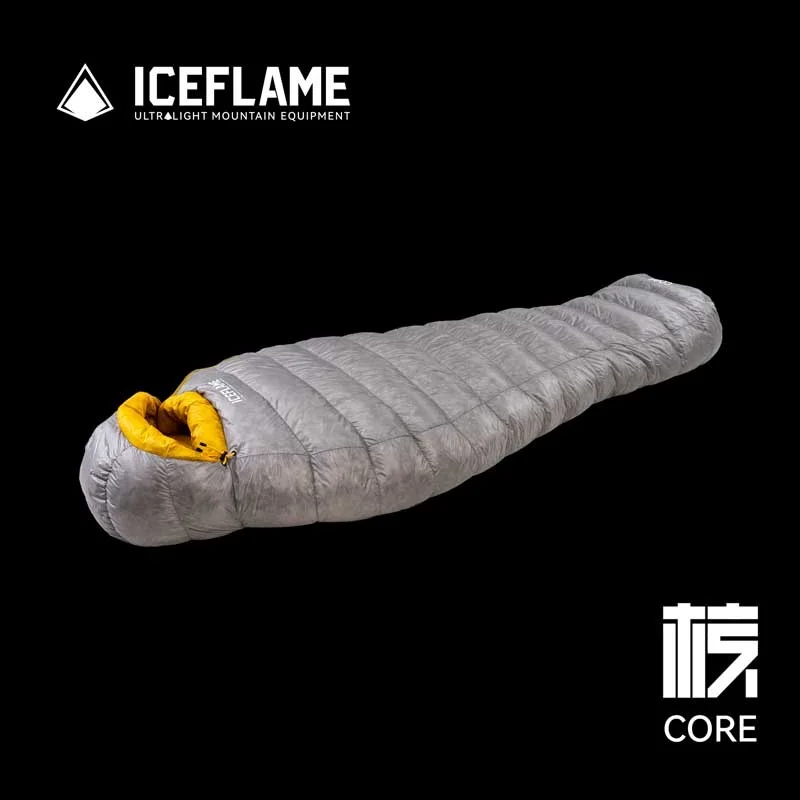 

Спальный мешок Ice Flame NXT Core для активного отдыха, походов, теплый, с боковым входом, ультралегкий, для кемпинга и альпинизма