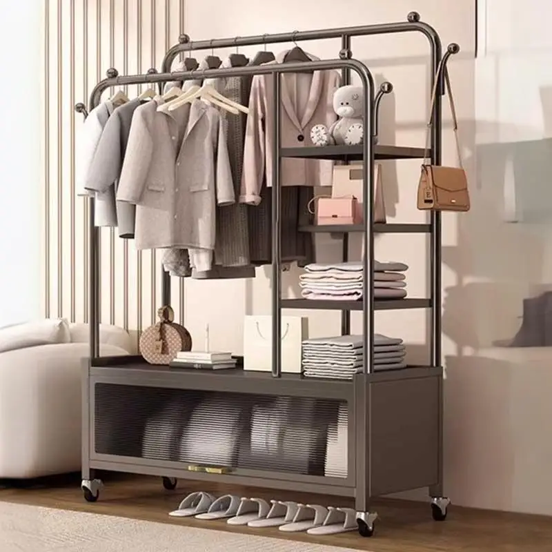 */*Mulifunction Modern Clothes Hanger Indoor Hooks Organizer Clothes Hanger Drying Racks Space Saving Racks De Casaco Furniture