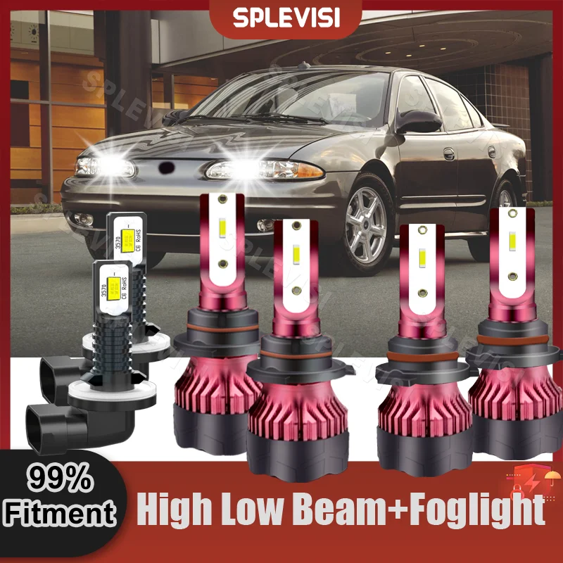 SPLEVISI Xenon White High Beam Low Beam Foglight Combination For Oldsmobile Cutlass Supreme 1991 1992 1993 1994 1995 1996 1997