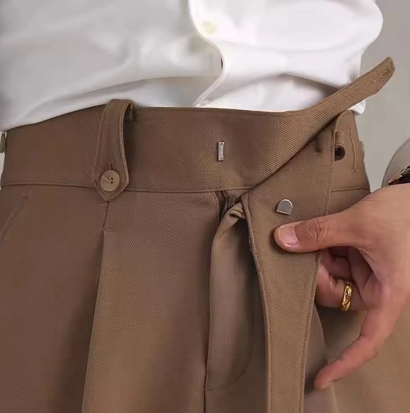 

Pants For Men High Waist Suit Autumn Men's New Product Breathable Straight Pants Social Trouser Pantalones Hombre 2025
