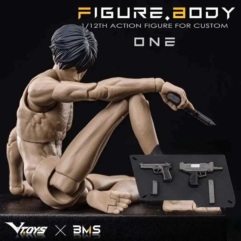 

VTOYS X BMS 1/12 Scale Action Figure Super Flexible VB002 White VB003 Yellow 16.5cm Male Muscle Joint Body Articulated Doll