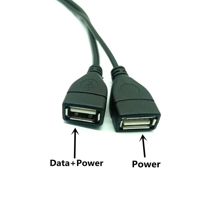 1 Male Plug To 2 Female Socket USB 2.0 Extension Line Data Cable Power Adapter Converter Splitter USB 2.0 Cable 15/30cm