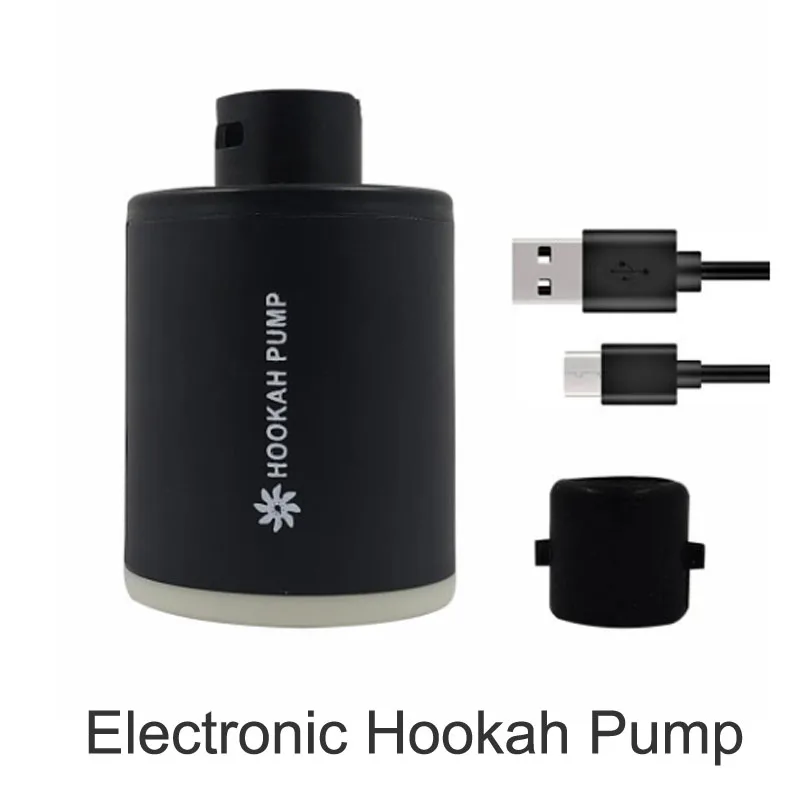 Electronic Hookah Pump Smoking Tool With RGB Led Light Hookah USB Charging Smoking  Chicha Cachimba Accessories