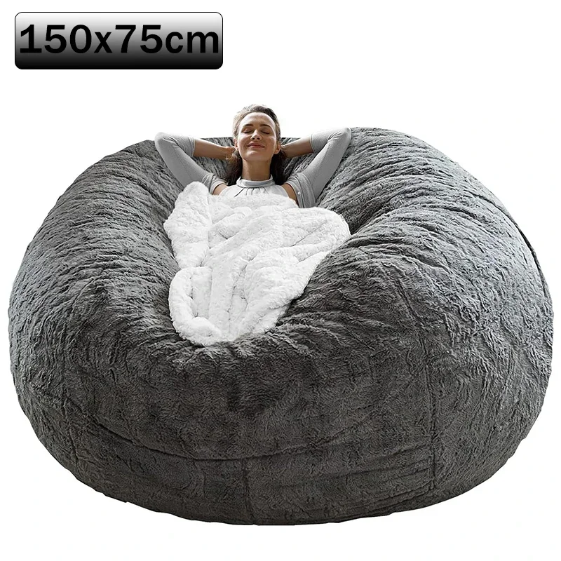 Bean bag sofa plush Lazy Boy sofa faux fur bean bag sofa bean bag sofa without filler comfortable sofa living room office sofa