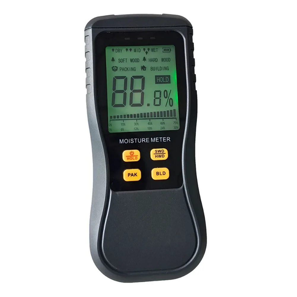 Pinless Technology in a Compact Digital Moisture Tester Designed to Accurately Measure Material Humidity Levels