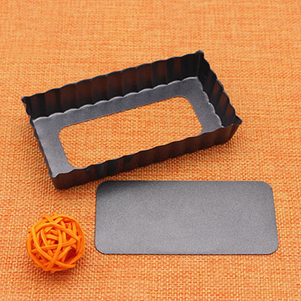 

Nonstick Baking Pan 4 Inch Rectangular Pie Tart Mold Quiche Tool With Removable Bottom Steel Easy Clean Storage