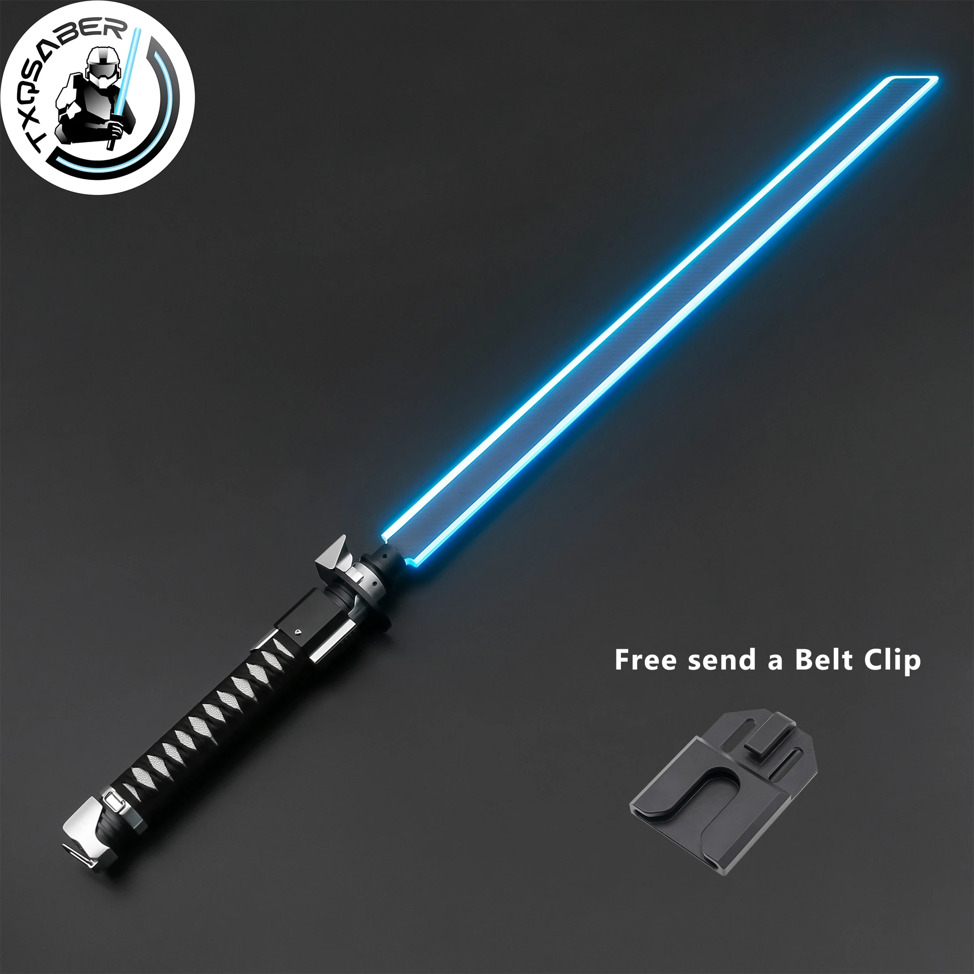 

TXQSABER Replica Lightsaber Ronin Heavy Dueling Light Sword Metal Handle Smooth Swing Blaster FOC Lasersword Toys for Adult