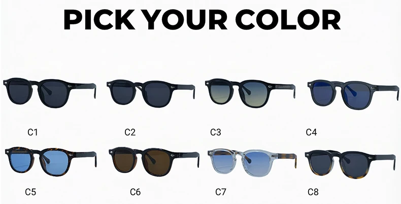 2026 Modische Vintage Quadratische Sonnenbrille für Herren – Klassische Kleine Runde Rahmen-Sonnenbrille mit Nieten – Luxuriöse Designer-Sonnenbrille mit Farbwechsel-Funktion – Detail 9