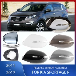 Rearview Mirror Cover Lens Glass Heated Turn Signal Lamp Side Mirror Frame For Kia Sportage R 2011-2017 876243W100 876143W100