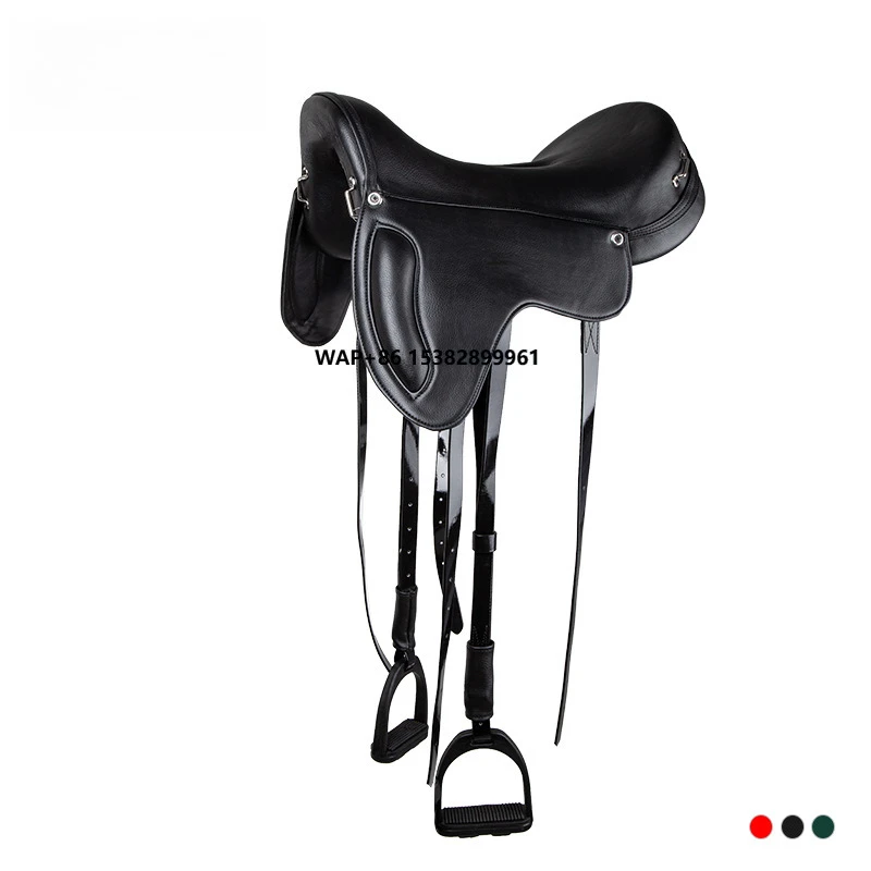 سرج حصان صناعي فائق الألياف لمعدات سباق الخيل البرية