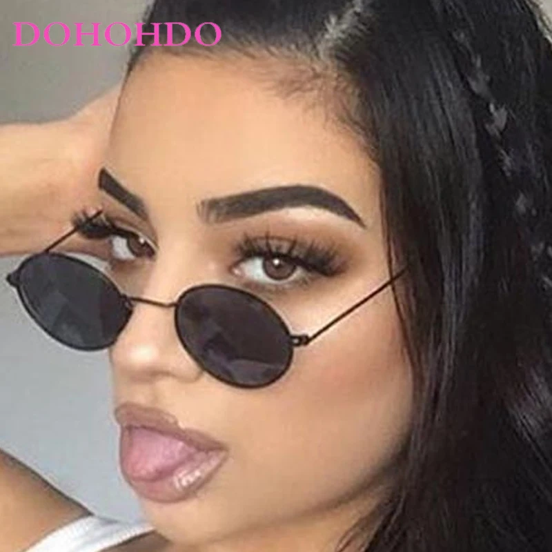 

Trendy Metal Small Round Frame Women's Sunglasses Luxury Brand Punk Classic Men Sunglass Outdoor Summer Traveling Eyewear UV400