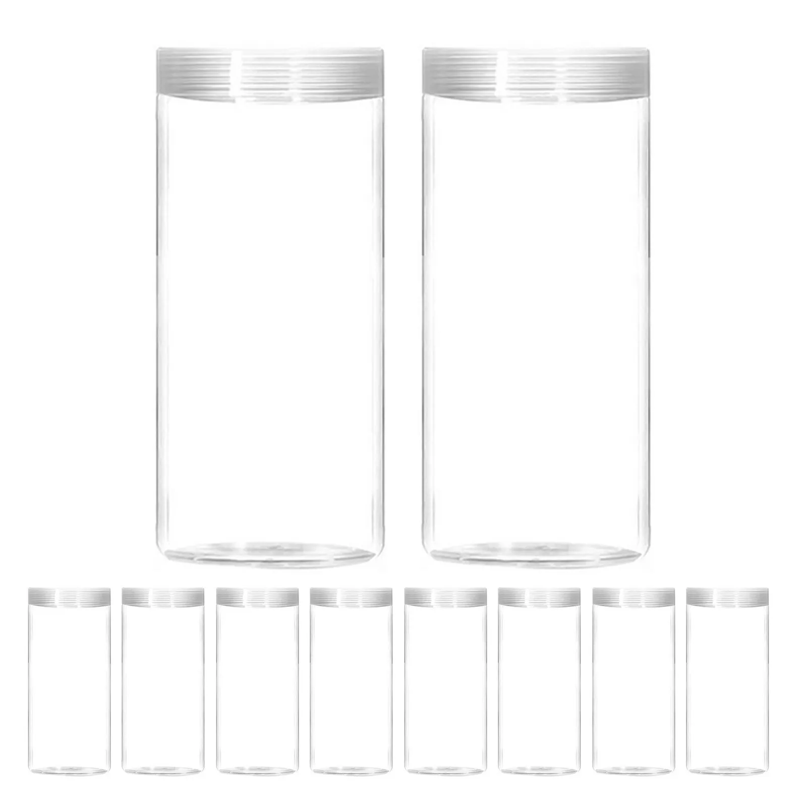 10Pcs Clear Coin Tubes Plastic Coin Storage Holder for Collectibles Display Protection Against Sliding Scratching Oxidation Easy