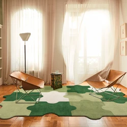 Creative Style Carpets for Living Room Luxury Bedroom Decor Puzzle Shaped Rug Home Plush Floor Mat Fluffy Soft Washable Carpet