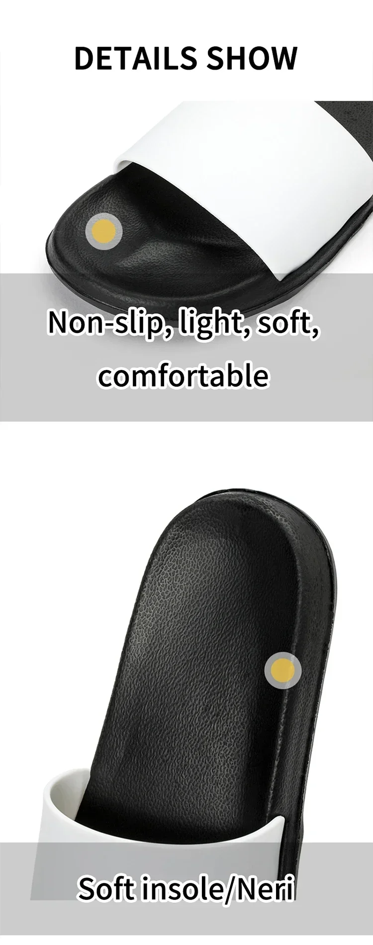Custom Shoes Personalized Slide Shoes  Customize Photo Slippers Men Custom With Logo Men Bathroom Slippers Indoor Eva Shoes view 3
