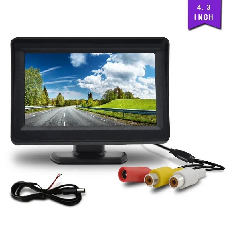 

4.3/5 Inch Monitor Car Screen TFT LCD Color Display for DVR TV Rear View Backup Camera HD Vision Reversing Parking Sensors Radar