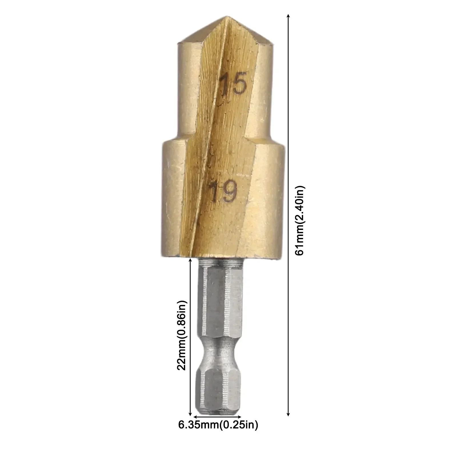 Imagem -02 - Tubo de Plástico Broca Ferramenta de Perfuração Tubo de Água Expansão Broca Ppr Levantamento Passo Broca Hex Haste para Encanador Reparação 1pc